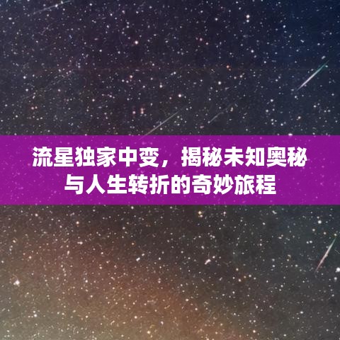 流星独家中变，揭秘未知奥秘与人生转折的奇妙旅程