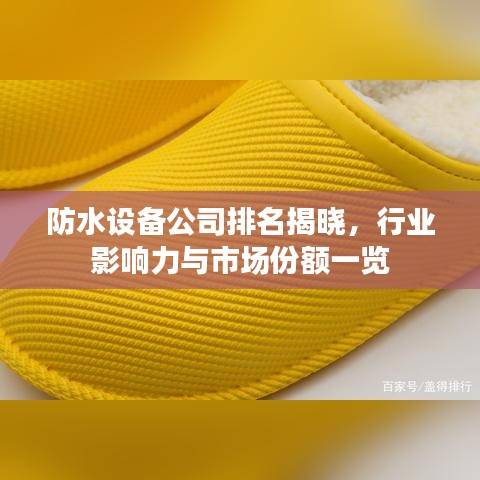 防水设备公司排名揭晓，行业影响力与市场份额一览