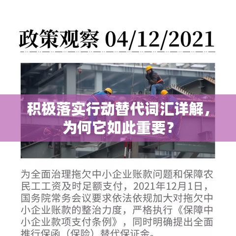 积极落实行动替代词汇详解，为何它如此重要？
