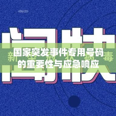 国家突发事件专用号码的重要性与应急响应机制解读