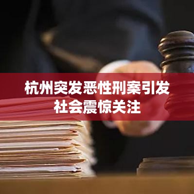杭州突发恶性刑案引发社会震惊关注